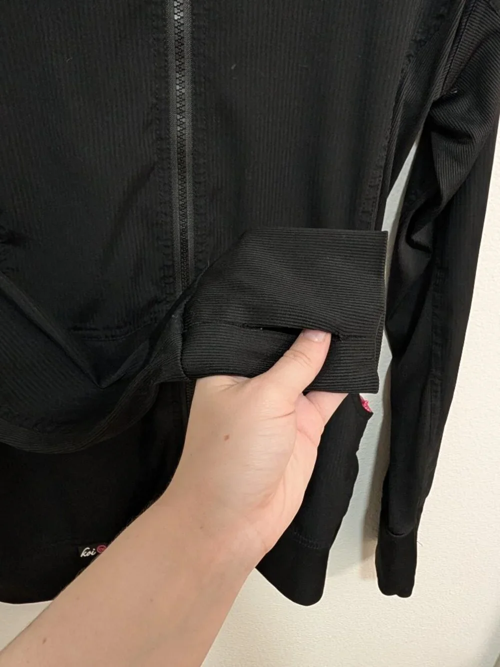 Koi Lite Black Scrub Jacket Women Size Small